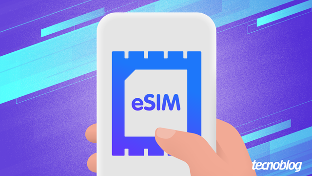 <figure class="wp-block-image size-large"><img alt="Ilustração de um celular segurado com a mão direita. Na tela, é exibida uma imagem em formato de chip de celular (retângulo com um chanfro) grafado com &quot;eSIM&quot;" class="wp-image-636486" height="596" src="https://files.tecnoblog.net/wp-content/uploads/2022/08/capa-esim-3_thumb_tb-1060x596.png" width="1060" /><figcaption class="wp-element-caption">eSIM (ilustração: Vitor Pádua/Tecnoblog)</figcaption></figure>



<p>eSIM é uma versão virtual do tradicional cartão SIM físico. Para utilizá-lo, você precisa requisitar à sua operadora de preferência a ativação do eSIM, habilitar o recurso nas configurações do celular, realizar a leitura do QR Code fornecido pela empresa de telefonia e confirmar a ativação.</p>



<p>É importante ter em mente que, para utilizar o eSim, é necessário que o celular tenha suporte à tecnologia. Não basta a operadora oferecer o serviço de ativação do eSim.</p>



<p>Aqui você confere todos os detalhes sobre o funcionamento do eSIM, além de suas vantagens e desvantagens para o usuário.</p>



<div class="wp-block-yoast-seo-table-of-contents yoast-table-of-contents"><h2>Índice</h2><ul><li><a href="#h-o-que-e-um-esim">O que é um eSIM?</a></li><li><a href="#h-como-o-esim-funciona">Como o eSIM funciona?</a></li><li><a href="#h-quais-sao-as-vantagens-do-esim">Quais são as vantagens do eSIM?</a></li><li><a href="#h-quais-sao-as-desvantagens-do-chip-virtual">Quais são as desvantagens do chip virtual?</a><