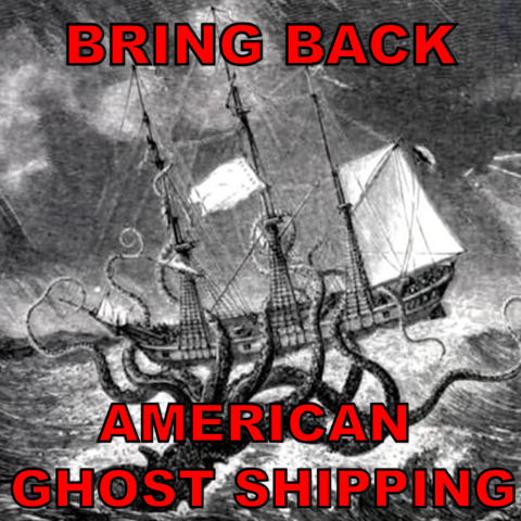 A ghost ship being attacked by a kraken