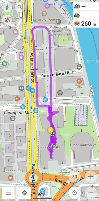 plan et trace gps