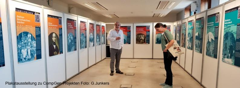 Ausstellung zu den Compgen-Projekten