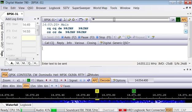 Ham Radio Deluxe Software PSK31