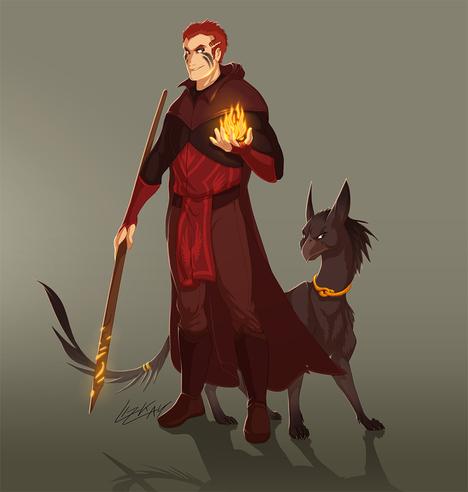 Fantasy characters Ivar and Agda