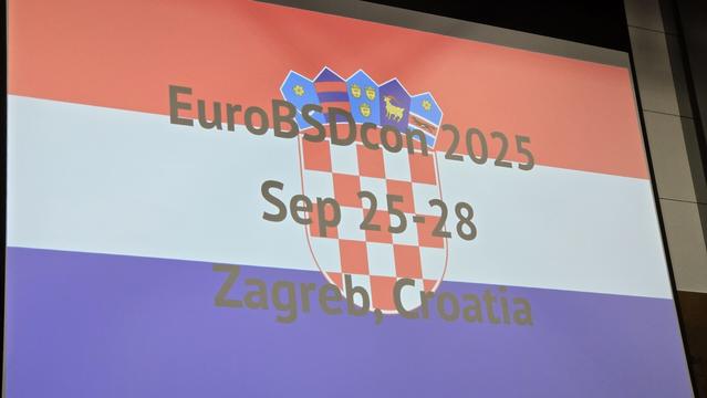 EuroBSDCon 2025 Sep 25-28, Zagreb, Croatia