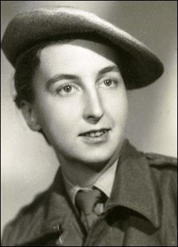 Pearl Withington in her Women's Air Auxiliary Force uniform. She is a white woman with her cap at a very nifty angle.