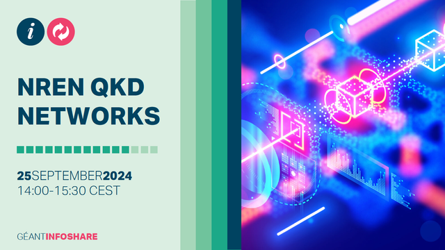 GÉANT Infoshare "NREN QKD Networks" - 25 September 2024 - 14:00-15:30 CEST