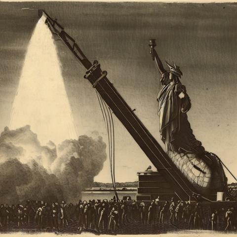 #TheStatueOfLiberty: #SideElevation