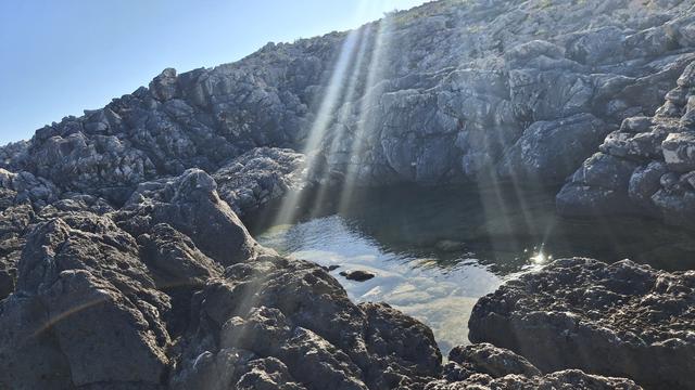 Un'immagine della cala di Porto Badisco a Otranto