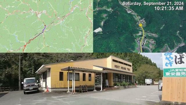 浜北→阿南温泉／かじかの湯→道の駅信濃路下条→泰阜村／ときめきの里コンサート（アトレーRSでドライブ　全行程走行動画）
