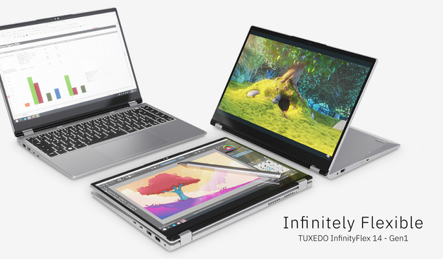 Infinitely Flexible
TUXEDO InfinityFlex 14 - Gen1