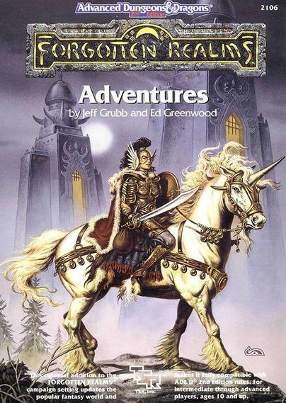 Forgotten Realms Adventures book for AD&D 2nd Edition.