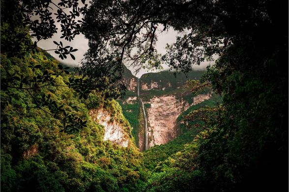 photo - waterfall in the Amazon Rainforest