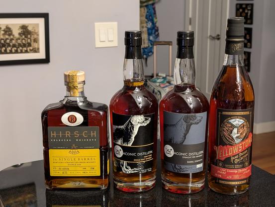 Four bottles from Julio's Liquors as described in the post.