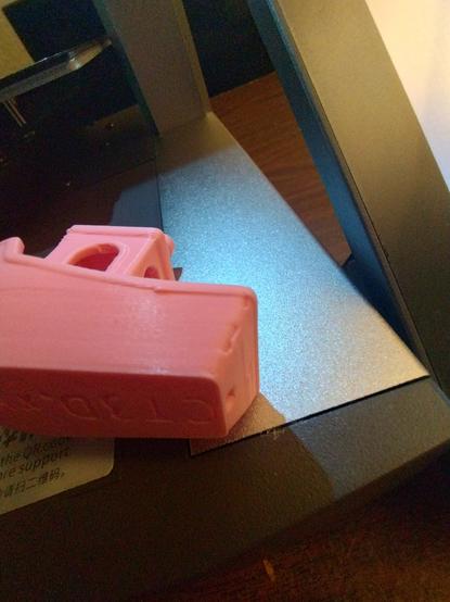 back showing the dimples of the 3D Benchy Boat (Pink PLA)