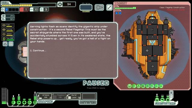 A super big ship showed up and even though I won, I couldn't fix my ship on time