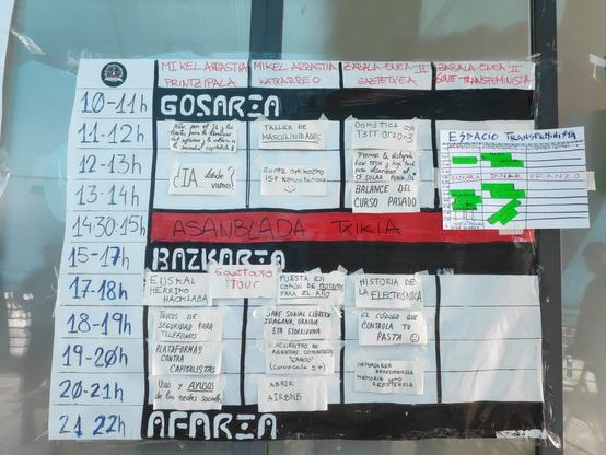 Parrilla general llena con 19 nodos de 10 a 21h