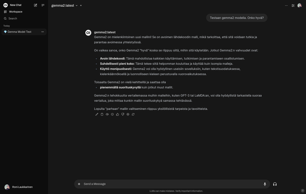 A screenshot of Open WebU