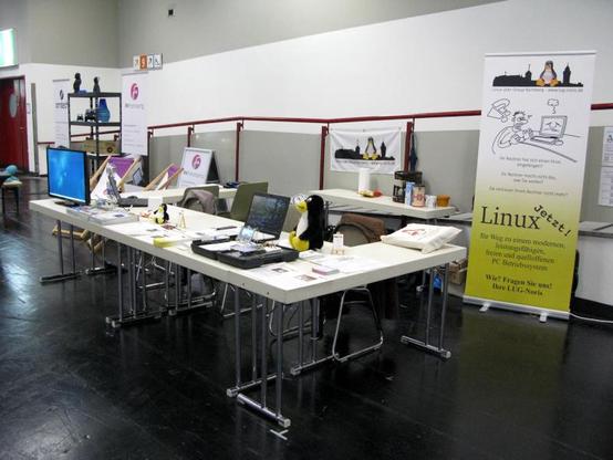 Foto: Unser Stand am Beginn der Messe. Wir werden in diesem Jahr wieder an der gleichen Stelle zu finden sein.