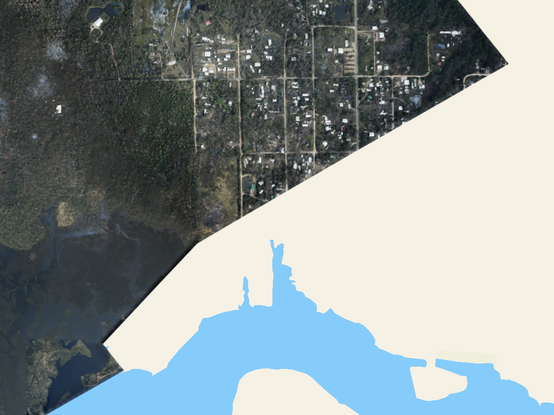 Aerial imaging just missed Steinhatchee