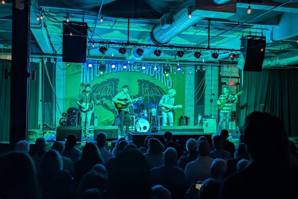 Sam Bush Band on stage at Intuition Ale Works, Jacksonville, FL
