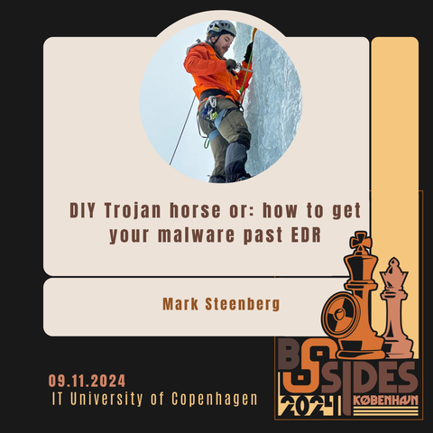 🔍 Looking to bypass EDR?
On 9. November 2024, Mark Steenberg will take you on a deep dive into evading modern #EDR systems. Learn how to leverage advanced techniques such as static analysis, sandbox evasion, and malware execution.
Perfect for security professionals looking to expand their toolkit in #infosec and #cybersecurity!