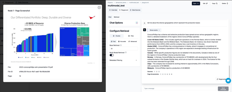 LlamaCloud: un esempio di interrogazione con risposta basata su diagrammi
