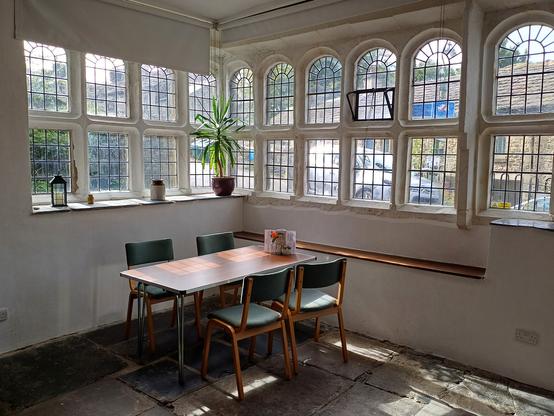 The café of The Folly - a museum in Settle.