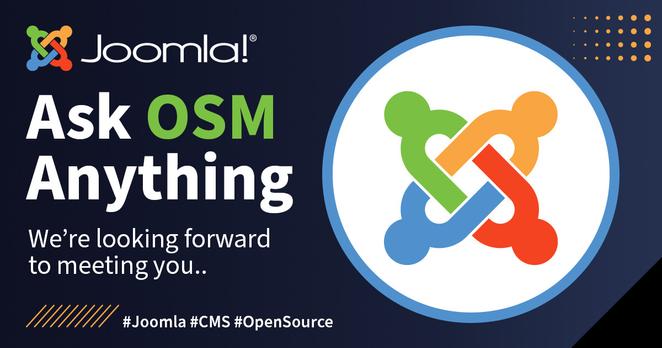 Joomla logo, text graphic to go with post.