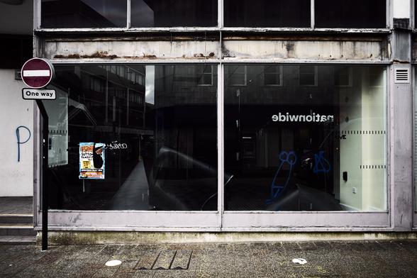 This image captures a moment of stillness and decay, reflecting the transformation of a once vibrant place. The title 'the only way is up' suggests hope amidst the disarray. I wanted to show the contrast between the physical deterioration and the potential for renewal, as seen in the forgotten storefront and the remnants of life outside.