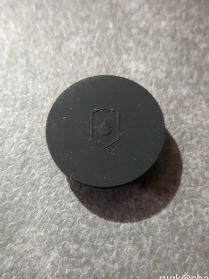 Detailfoto vom Gummibubble für Batterie