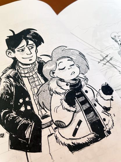 Inked drawing