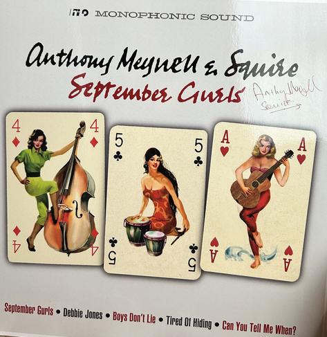 Front cover of September Gurls by Squire. Signed by Anthony Meynell on the front.