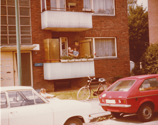 Außenaufnahme Wohnung in der Engelbertstr. in Neuss, Bild ca. 1980 oder 1981
