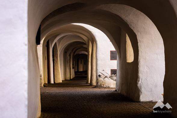 Stairs in the historic village centre