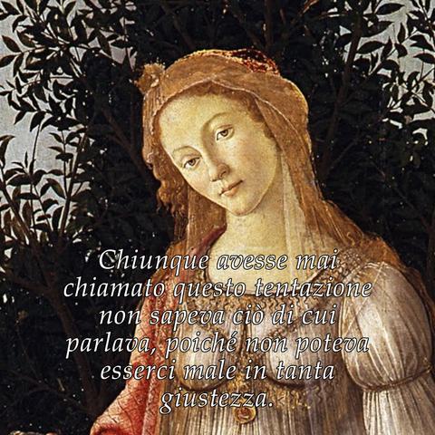 Primavera, di Sandro Botticelli (dettaglio di Venere).