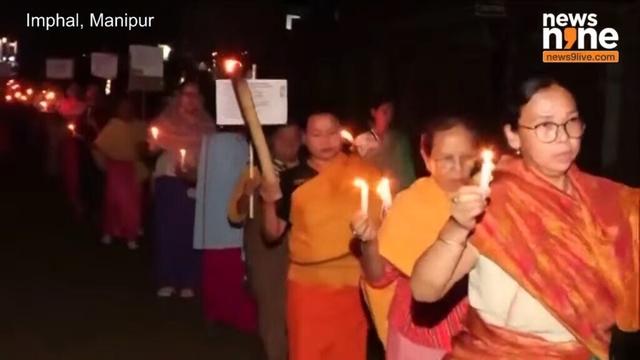 Imphal (Manipur): COCOMI organises Torch Rally | News9
