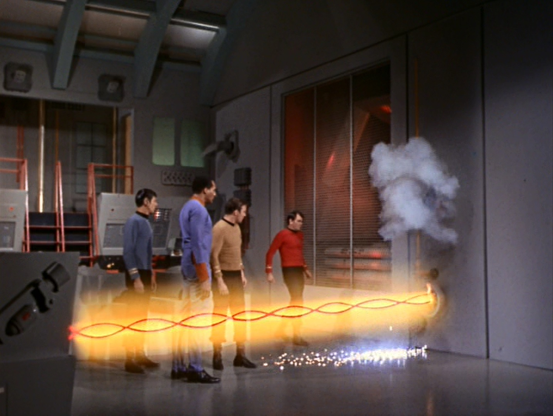 Trekkies will recognize this as the Enterprise engine room and the episode  where the M5 super computer vaporizes some hapless engineering redshirt