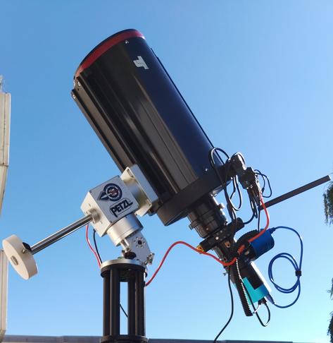Assembled astrophotography rig with the Ritchey Chretien Telescope