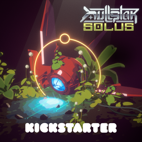 Nullstar: Solus key art with Kickstarter logo