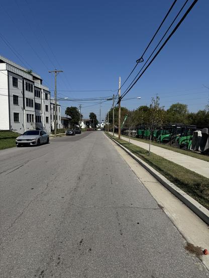 City street - low traffic side streets like this aren’t marked as bike routes in Nashville, but they work so much better than designated bike routes in many cases
