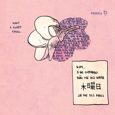 Desenhos de uma flor de jasmim manga
what a sweet smell..
sim, 3 de outubro não me diz nada
moku youbi já me diz mais