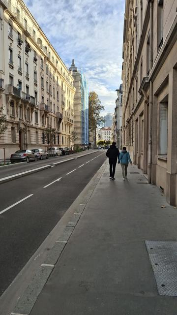 rue Waldeck Rousseau Lyon 6e, doté d'une piste cyclable de compétition depuis cette année