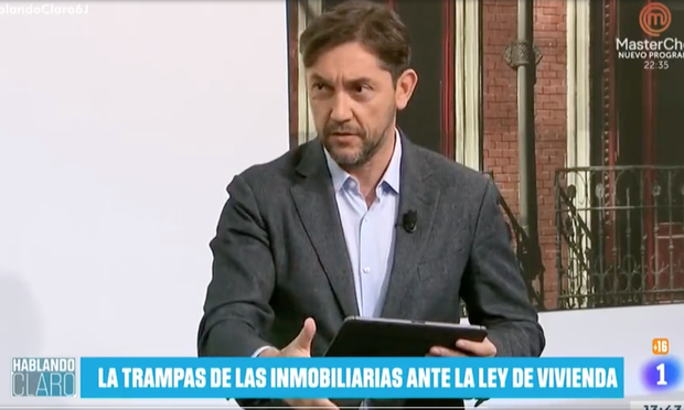 Javier Ruiz, en TVE. (TVE)