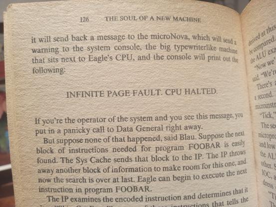 INFINITE PAGE FAULT. CPU HALTED.