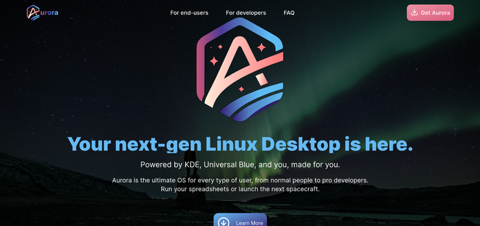 Slogan de #Aurora

Your next-gen Linux Desktop is here