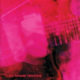 A red blurry album cover with a close up of a hand strumming an electric guitar. Name of the band in the bottom.