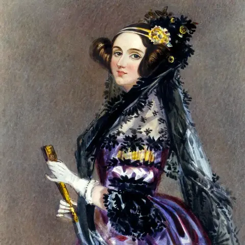 Watercolour portrait of Ada King, Countess of Lovelace, c. 1840, possibly by Alfred Edward Chalon