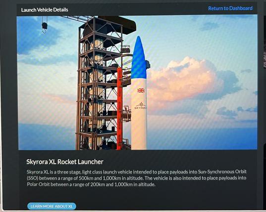 A rocket on the launchpad full of educational satellites to go to space!
