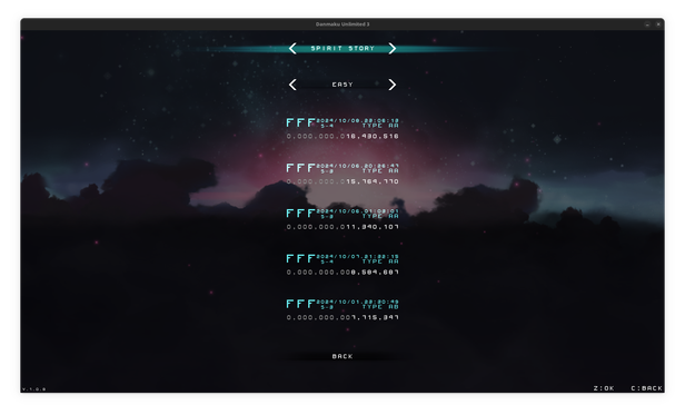 a dan3 high score screen