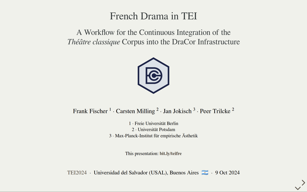 Title page of the corresponding slide set.