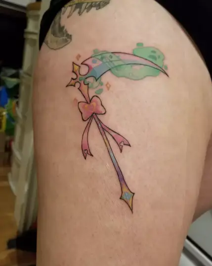 Same thing, in more normal lighting, under a film of 2nd skin.